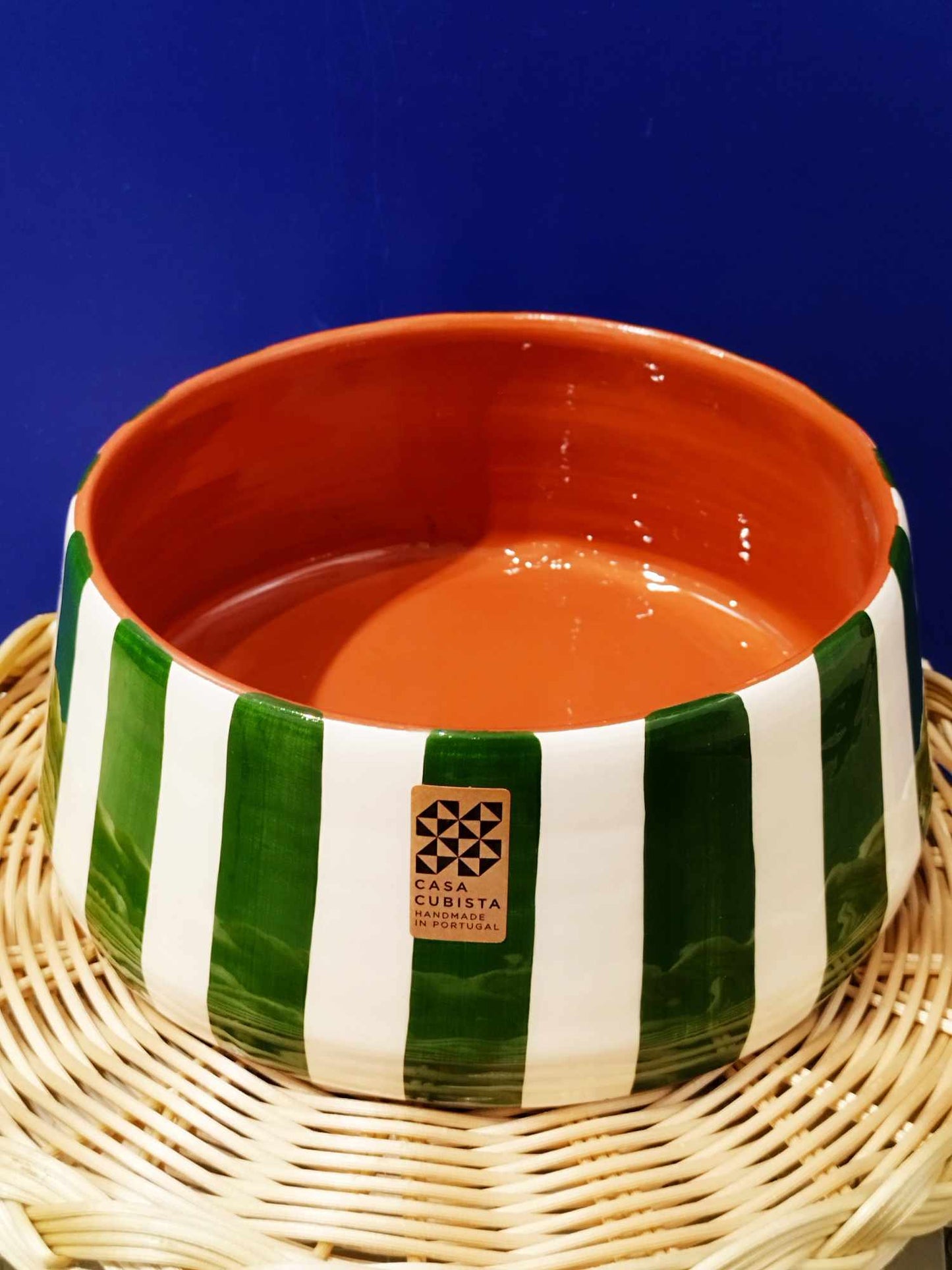 Saladier rayé - Céramique artisanale CASA CUBISTA