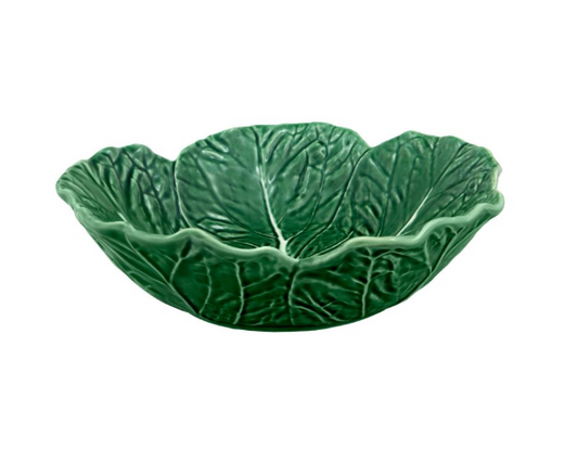 Saladier chou vert en faïence - Céramique artisanale BORDALLO PINHEIRO