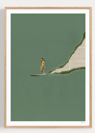 Affiche 30x40 cm "SEIGNOSSE" par Ciel Glue