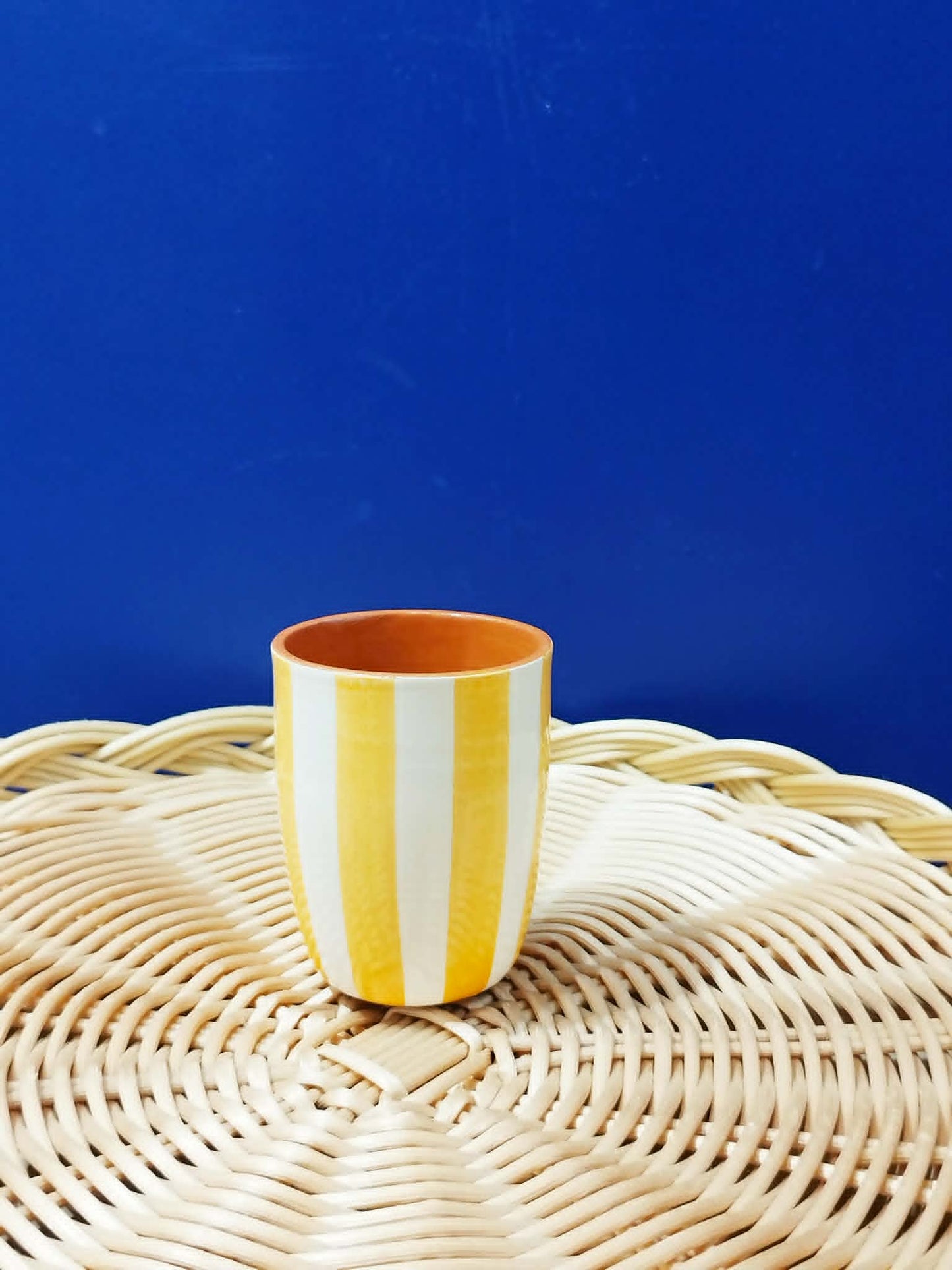 Tasse à café "rayures" - Céramique artisanale A LOJA DA CERAMICA