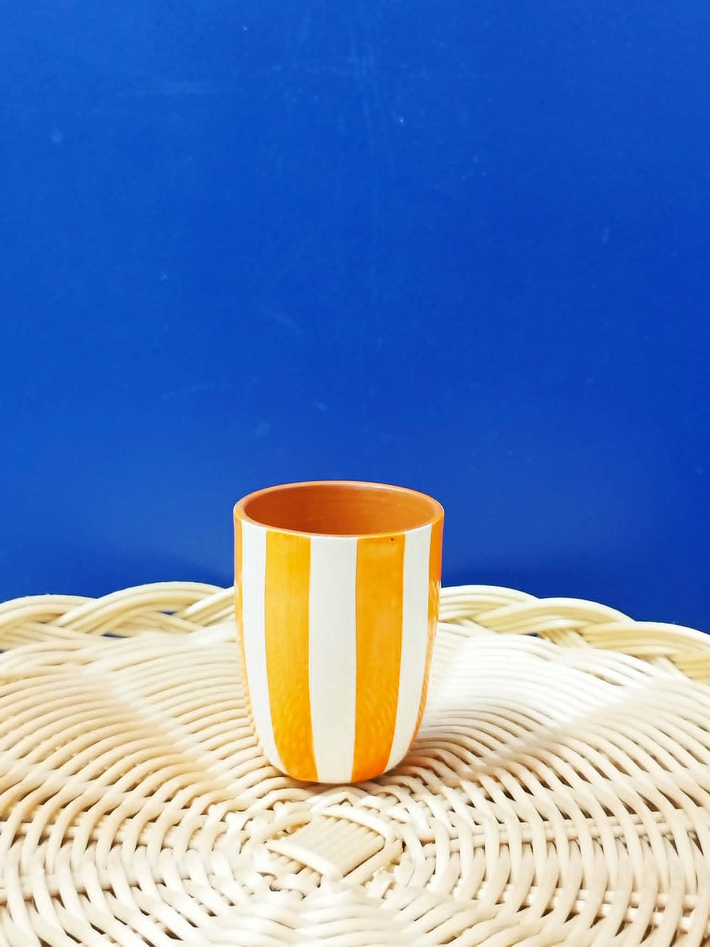 Tasse à café "rayures" - Céramique artisanale A LOJA DA CERAMICA