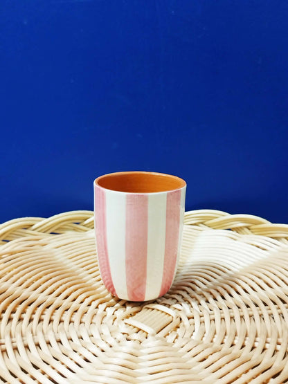 Tasse à café "rayures" - Céramique artisanale A LOJA DA CERAMICA