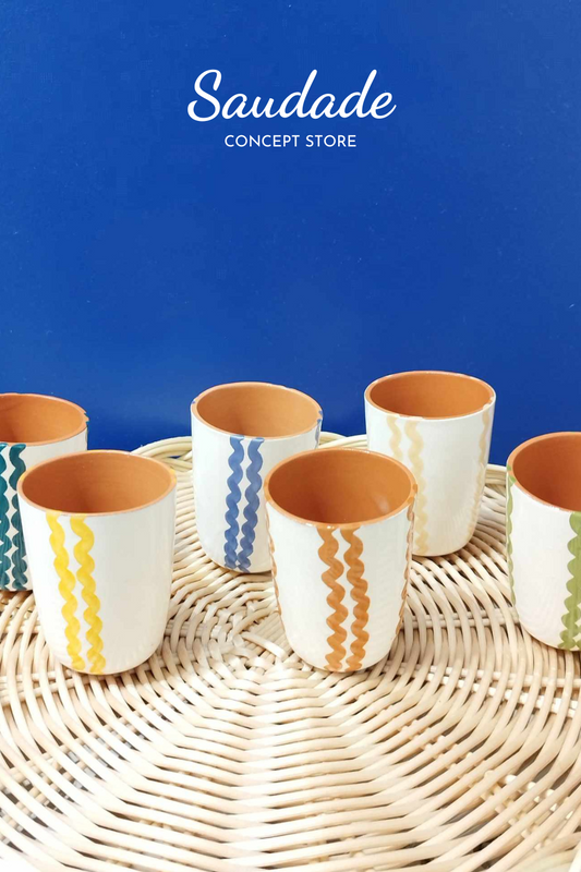 Tasse à café "ondes" - Céramique artisanale A LOJA DA CERAMICA