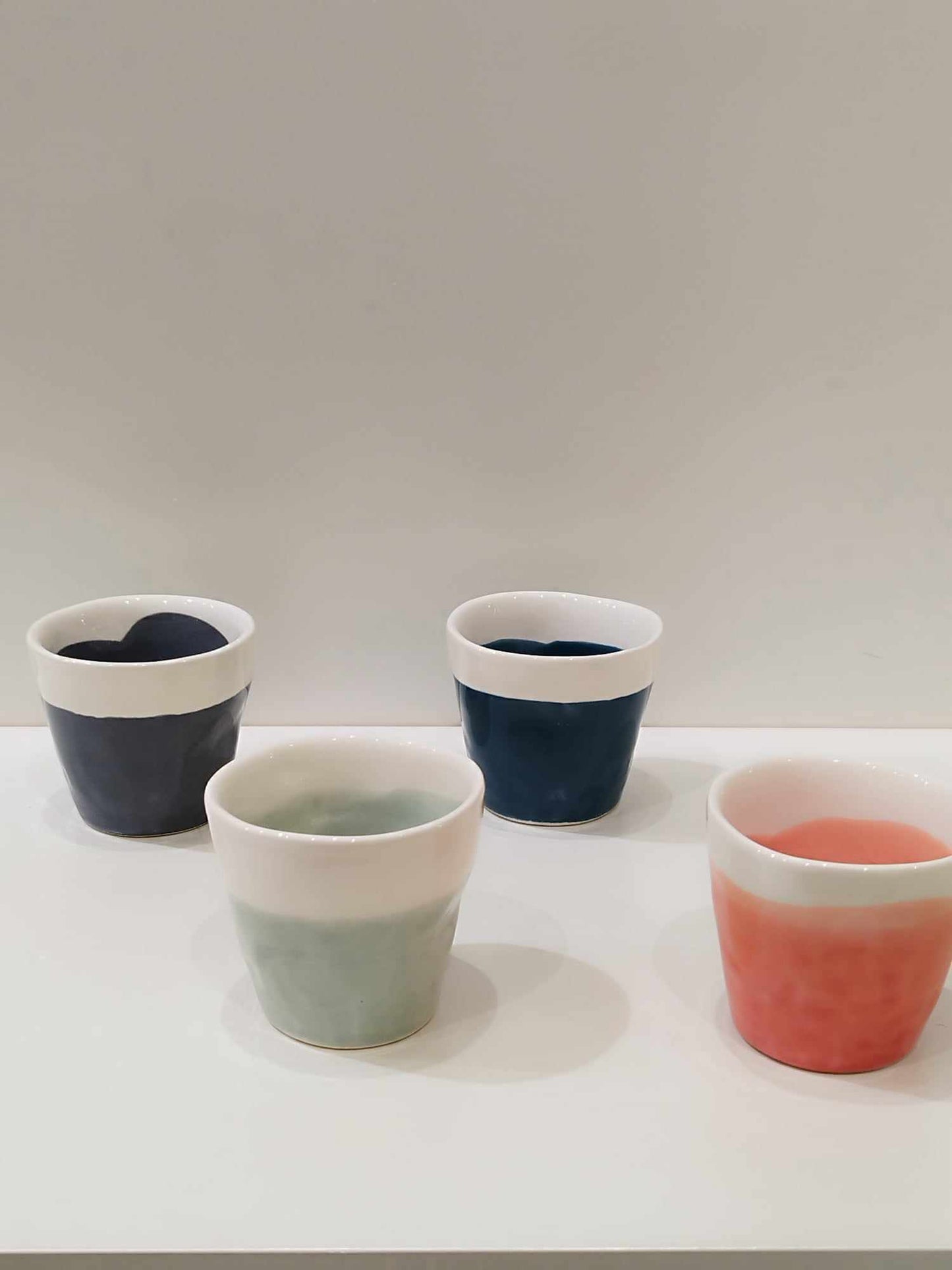 Couleur tasse à expresso DURO CERAMICS fait main et peint à la main au Portugal 