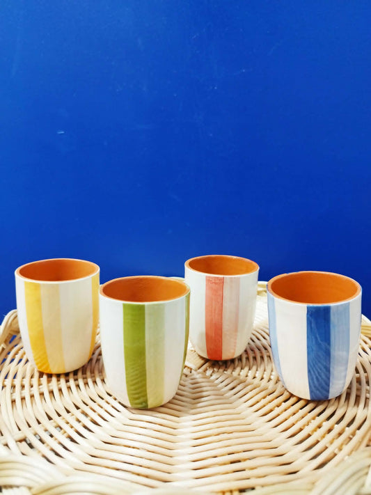 Tasse à café "clair/foncé" - Céramique artisanale A LOJA DA CERAMICA