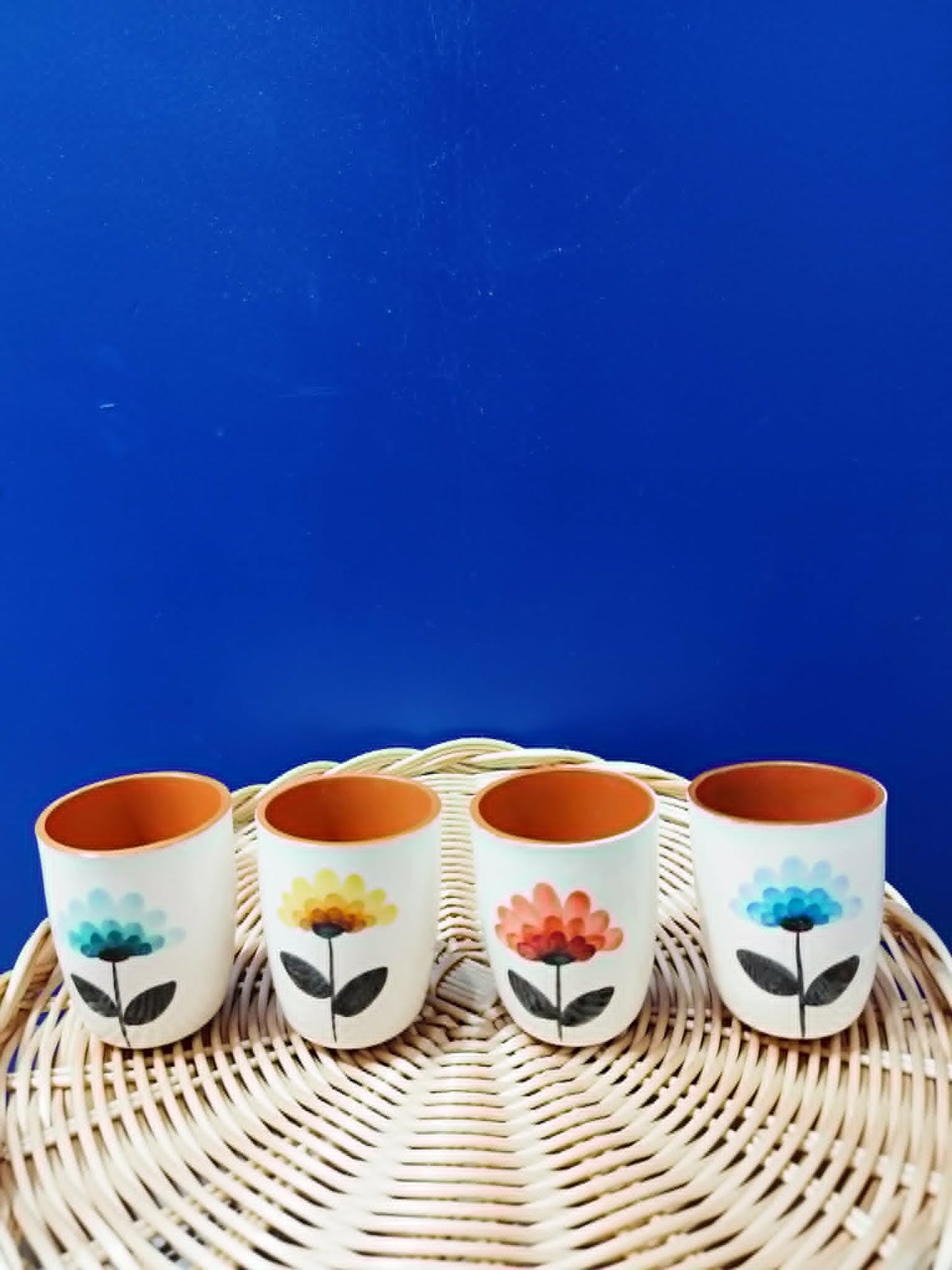 Tasse à café "marguerite" - Céramique artisanale A LOJA DA CERAMICA