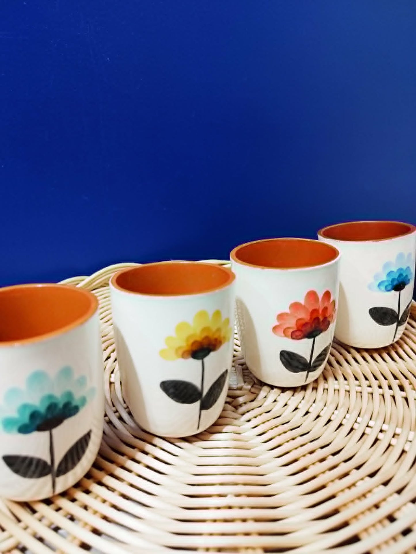 Tasse à café "marguerite" - Céramique artisanale A LOJA DA CERAMICA