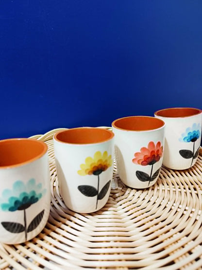 Tasse à café "marguerite" - Céramique artisanale A LOJA DA CERAMICA