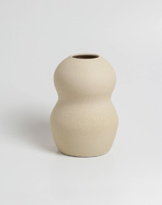Vase PALUS sable - Céramique artisanale