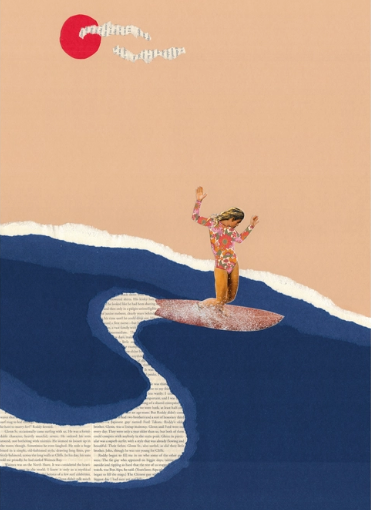 Carte postale "LES MAINS EN L'AIR" par Ciel Glue