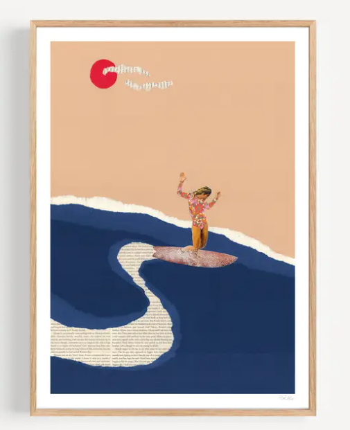 Affiche 30x40 cm "LES MAINS EN L'AIR" par Ciel Glue