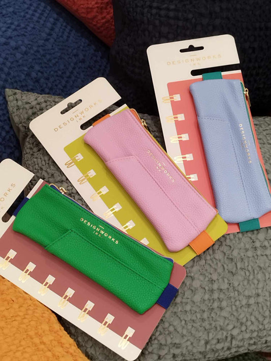 Trousse élastique en cuir vegan