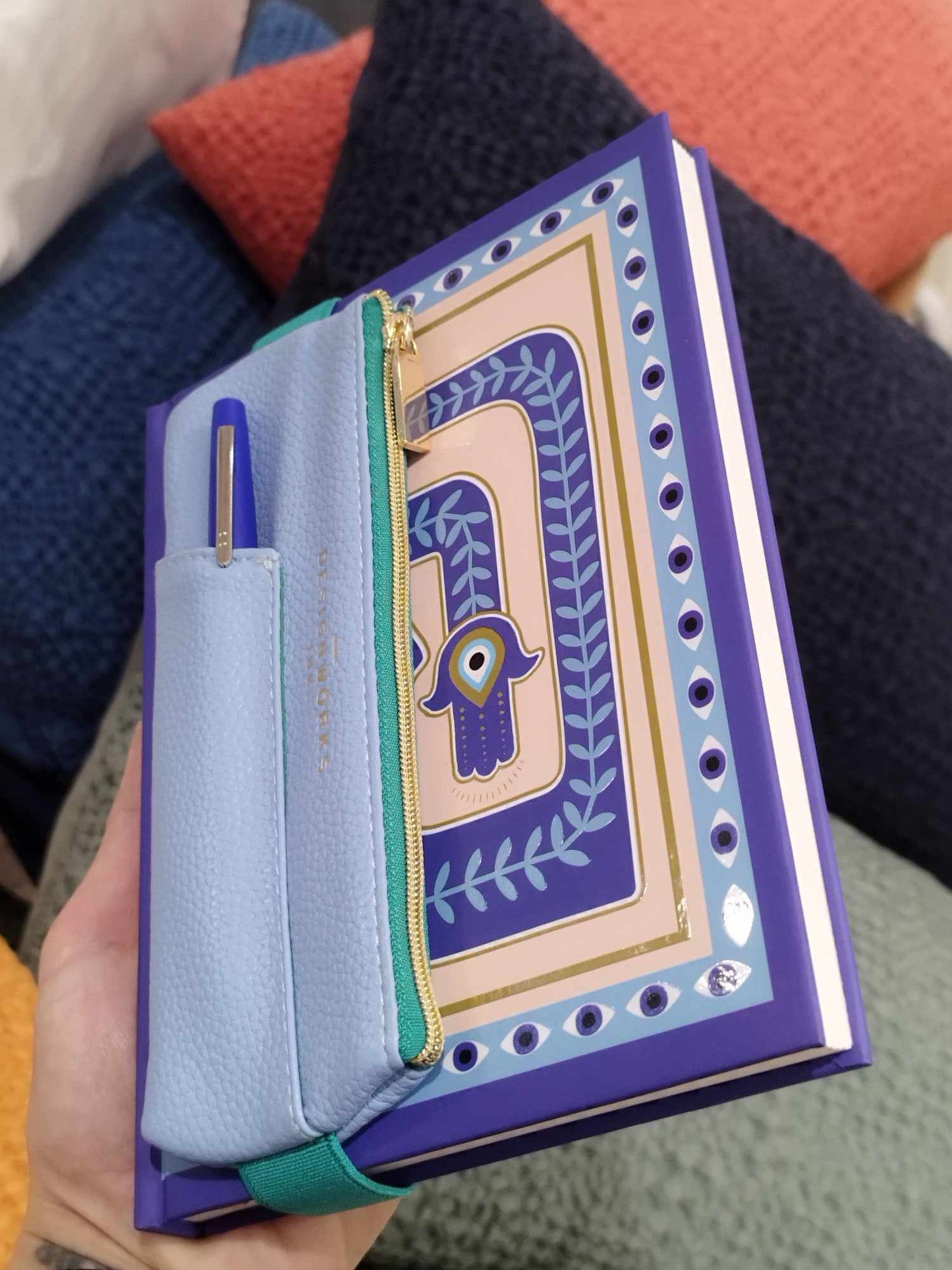 Trousse élastique en cuir vegan
