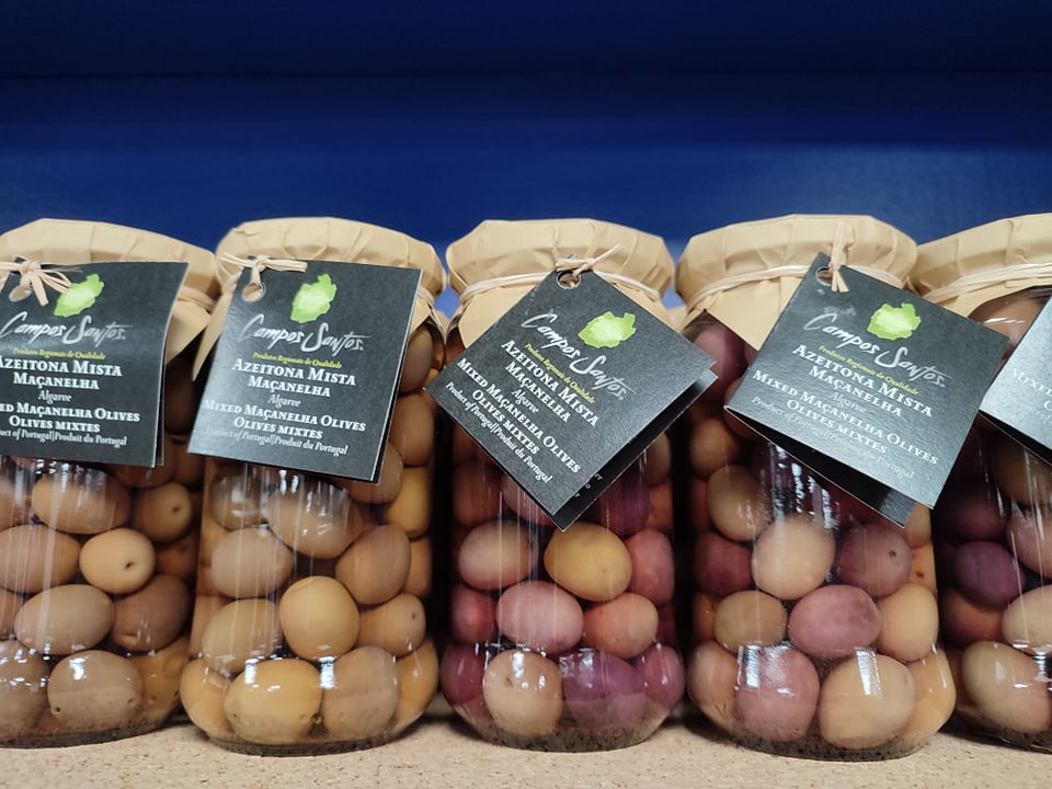 Olives mixtes maçanelha récolté à la main algarve campos santos sans additif naturel saumure portugal épicerie fine épicerie portugaise saudade concept store cherbourg normandie