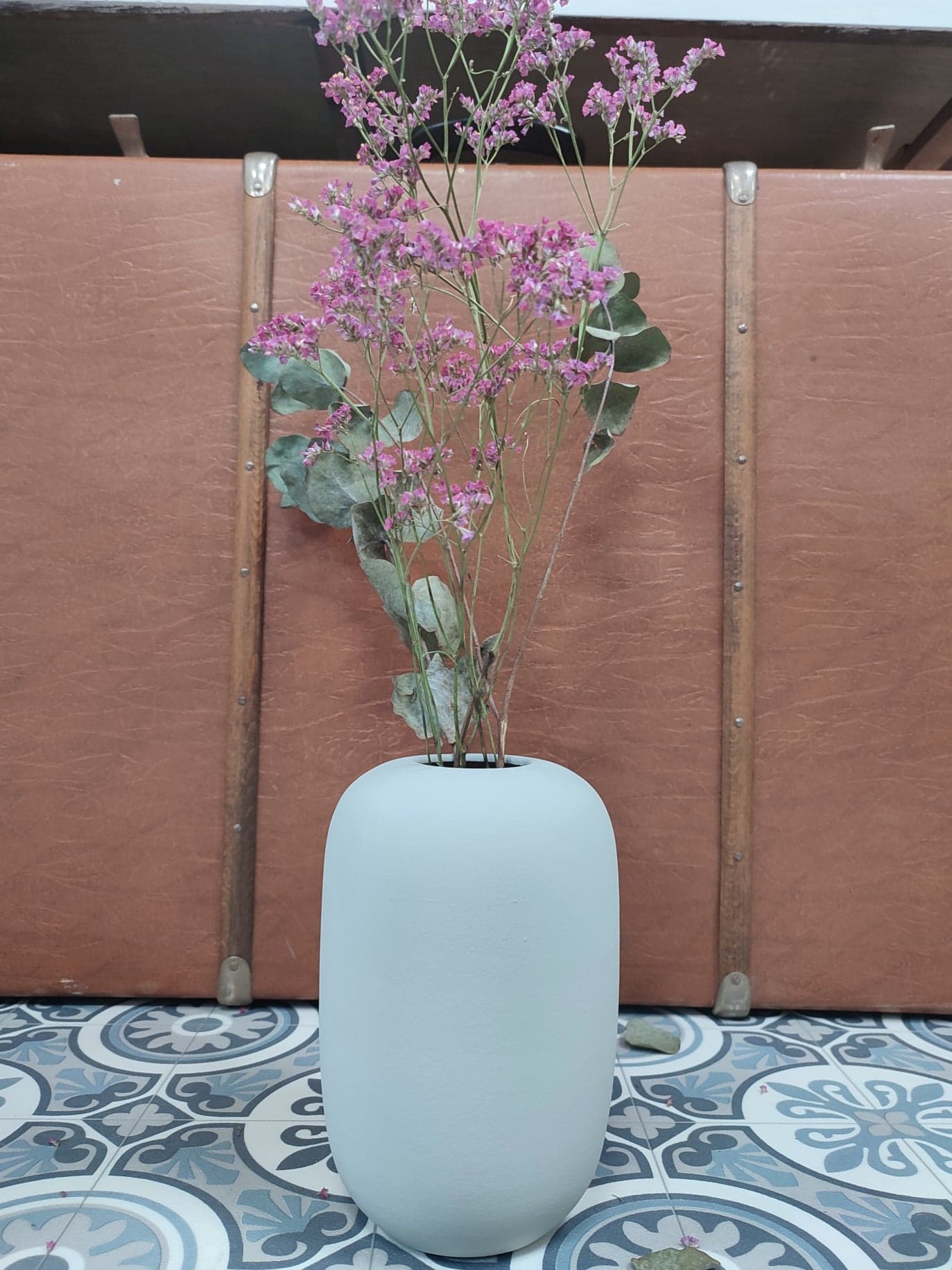 vase gris décoration fleur artisanat fait main portugal cherbourg cotentin normandie saudade concept store
