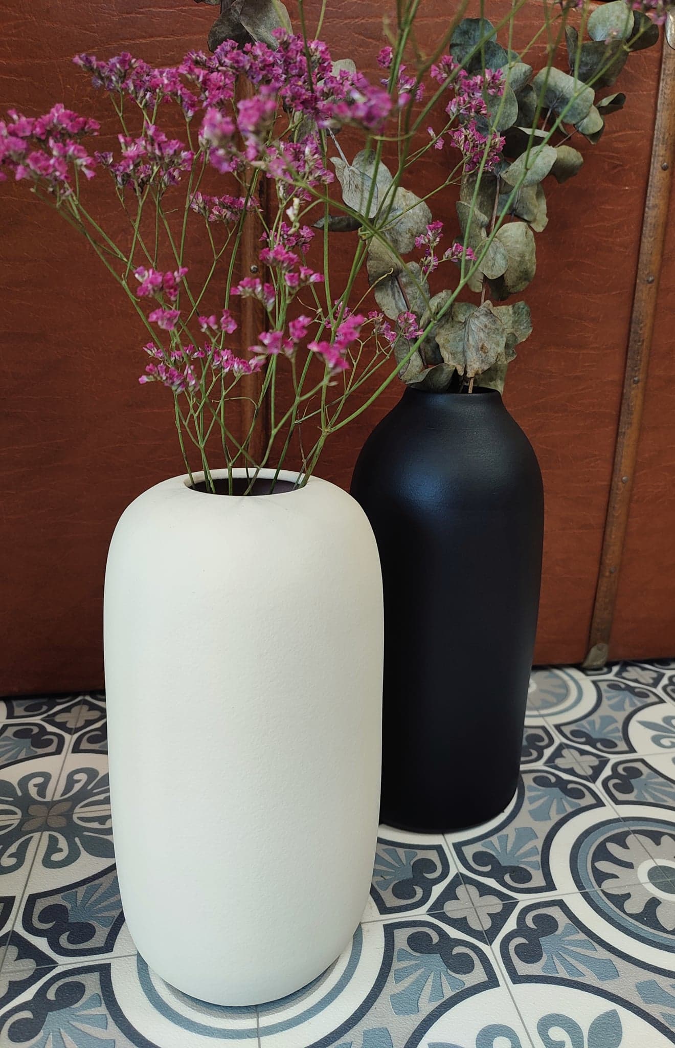 vase sable beige portugal fait main artisanat décoration fleurs cherbourg cotentin normandie Saudade concept store