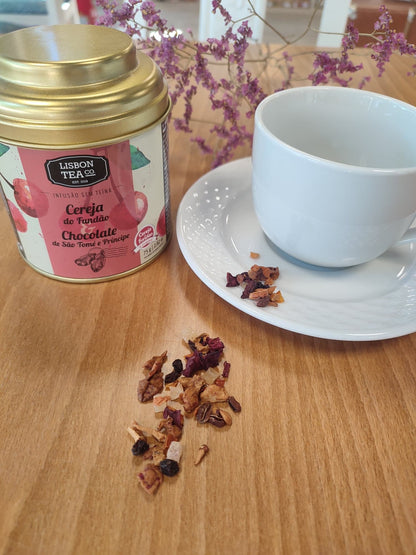 infusion thé cerise chocolat fundao sao tomé saveurs parfumé lisbon tea co portugal saudade concept store normandie cherbourg 