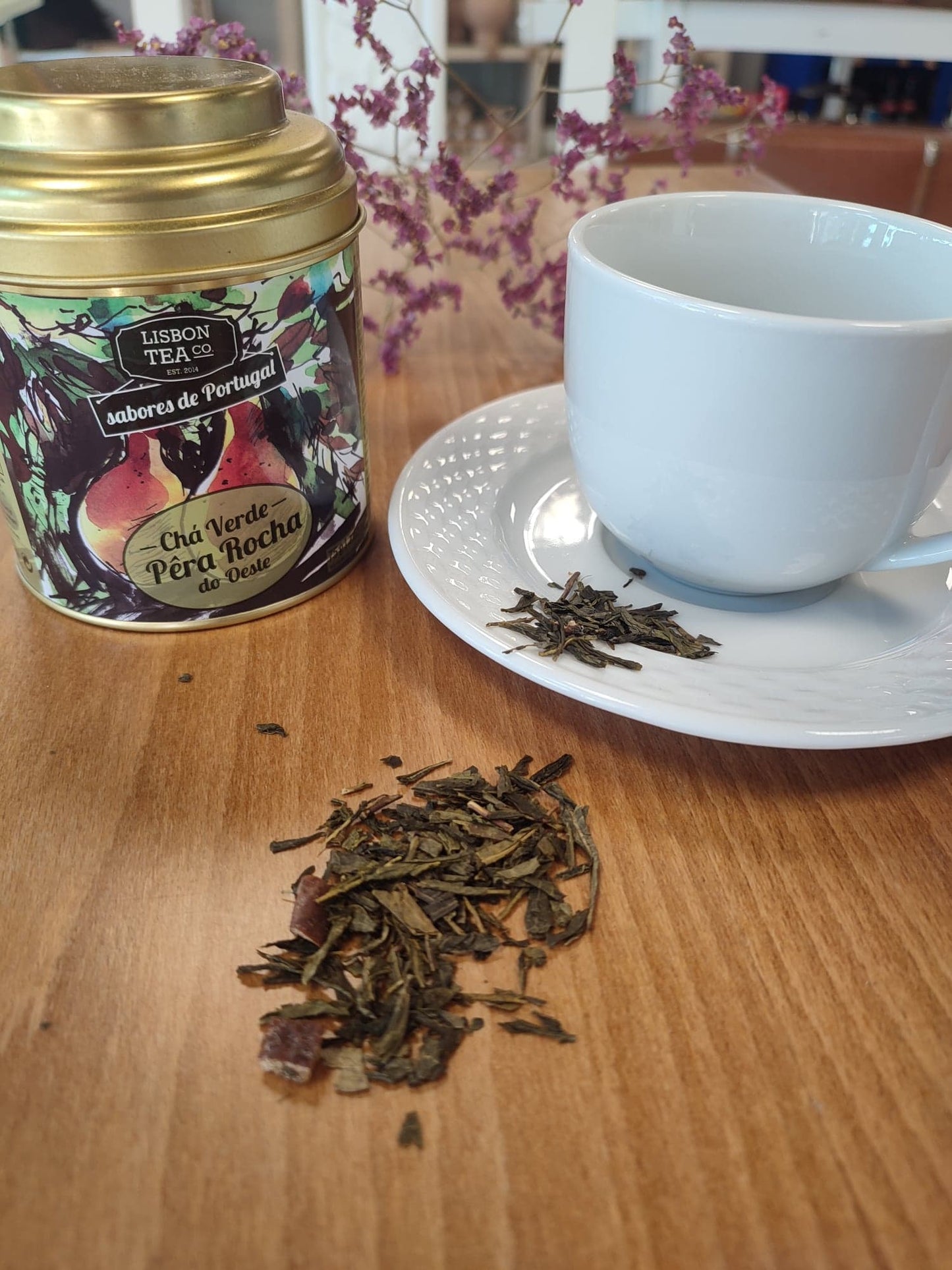 thé vert boisson poire rocha saveurs portugal lisbon tea co saudade concept store cherbourg normandie