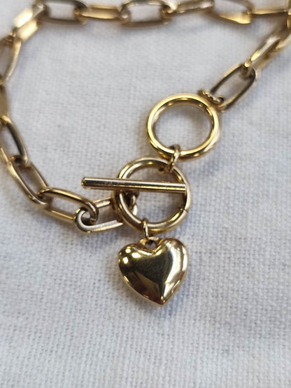 chaîne or  viana do castelo  viana  spécialité portugaise  saudade concept store  Saint valentin  produits portugais  pour elle  portugal  normandie  idée cadeau  fabriqué au portugal  cultureportugaise  Coração  concept store portugais  coeur  cherbourg  bracelet  artisanat portugais  acier inoxidable