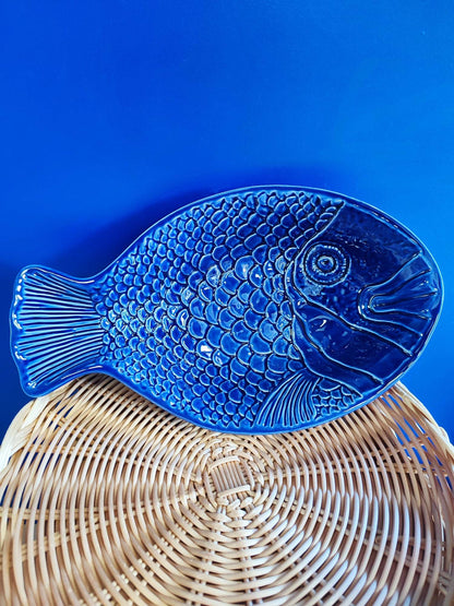 cobalt céramique  fait main  fait à la main  épicerie portugaise  saudade concept store  produits portugais  portugal  poisson  plat  normandie  fabriqué au portugal  fabrication artisanale  concept store portugais  concept store  cherbourg  artisanat portugais  artisanat  artisanal  art de la table